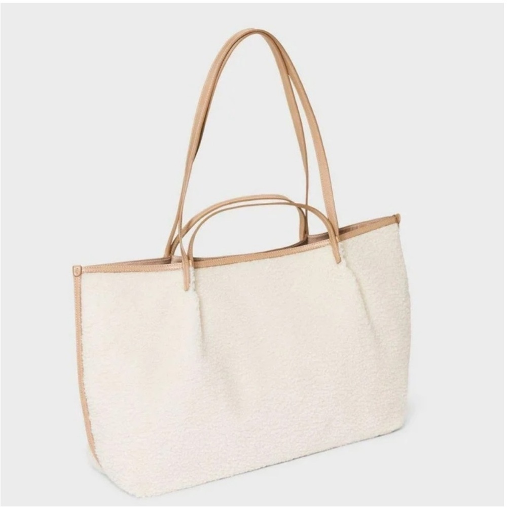 🆕Universal Thread Cream and Tan Tote Bag NWT - Picture 2 of 4